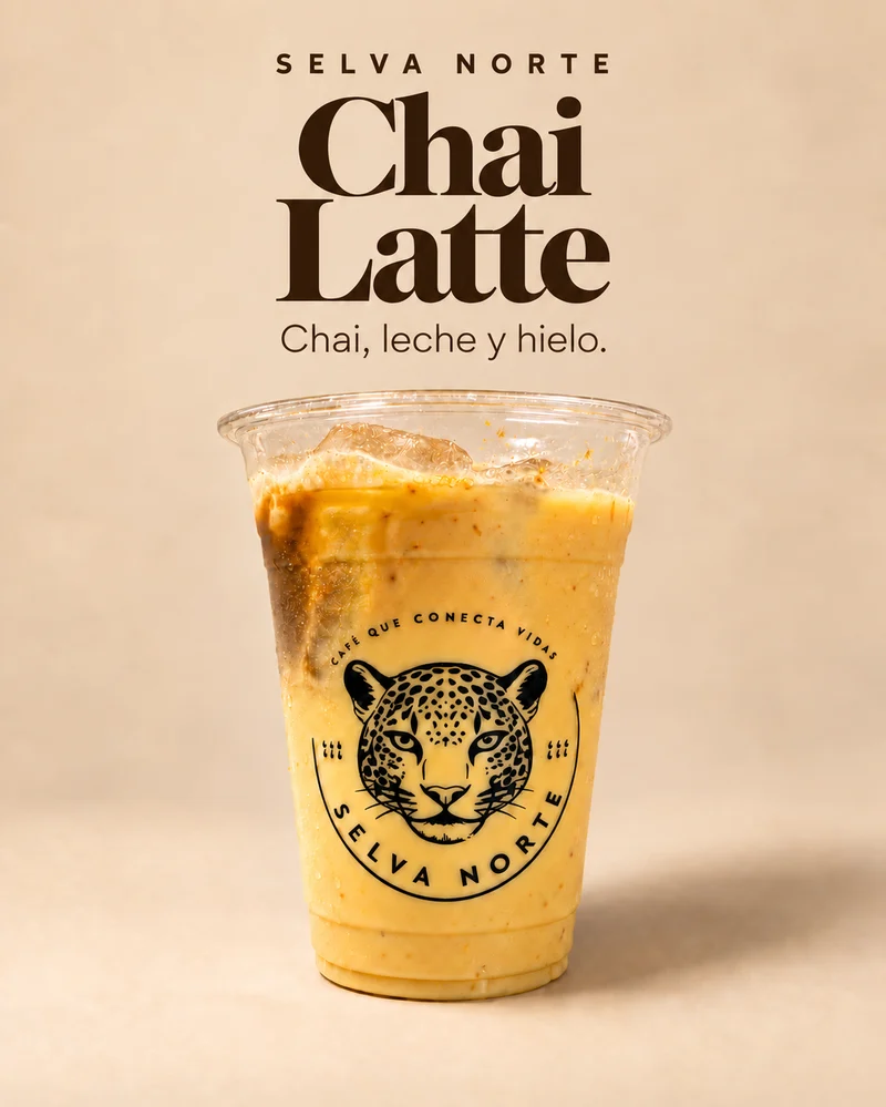 Chai Latte: chai, leche y hielo