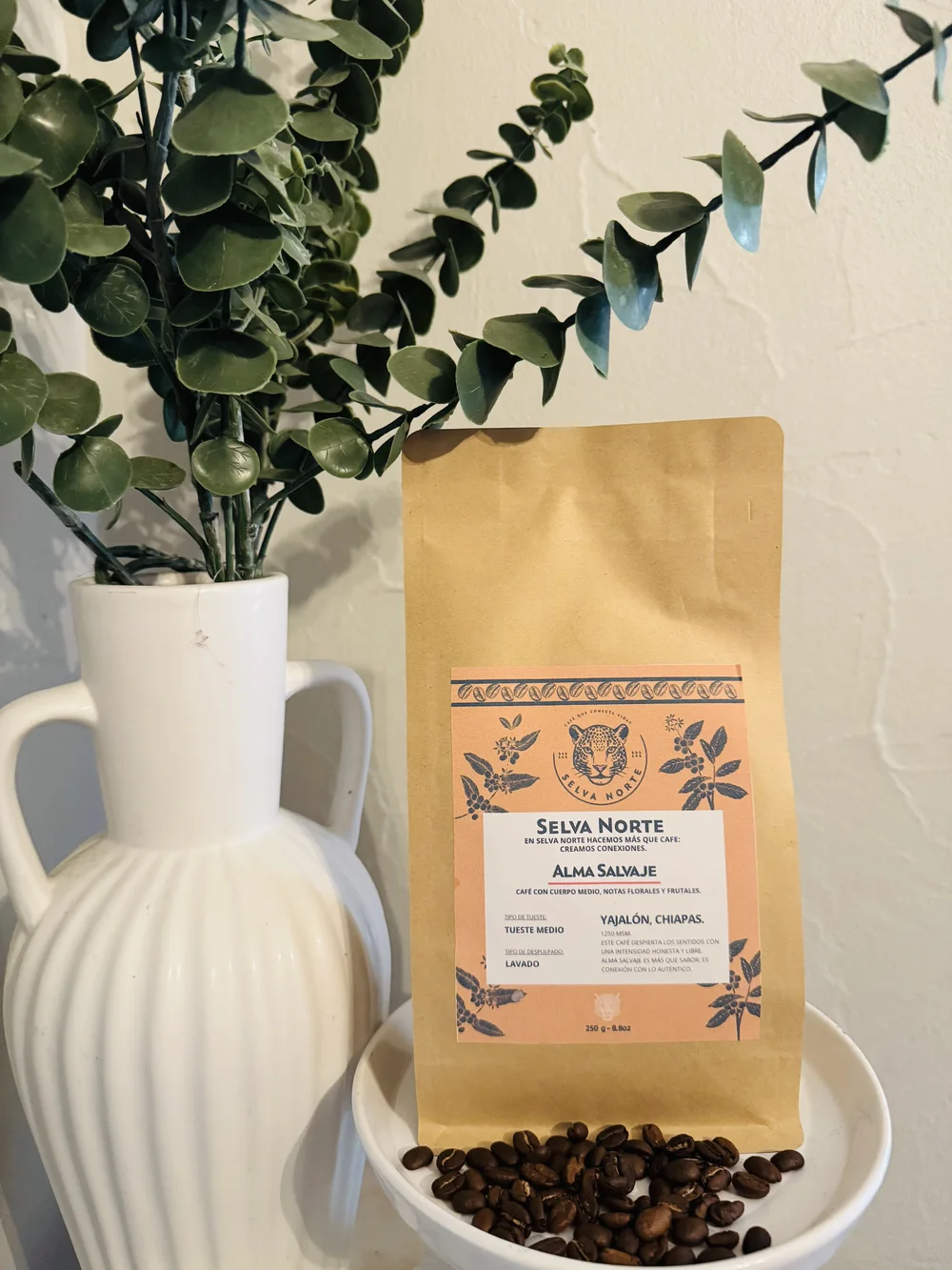 Bolsa de café Alma Salvaje de Selva Norte, origen Yajalón, Chiapas
